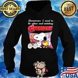Snoopy And Woodstock Sometimes I Need To Be Alone And Watching Avengers shirt