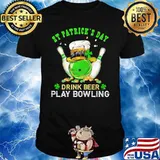 St Patrick’s Day Drink Beer Play Bowling Shirt
