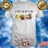 Star War Baby Yoda R2d2 Chewbacca Parappa Bot And Battlefront With Friends shirt