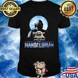 Star Wars The Mandalorian Blue Baby Yoda Shirt