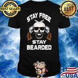 Stay Free Stay Bearded Skull Shortgun Shirt