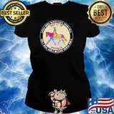 Sweat Dries Blood Clots Bones Heal Only Real Girls Become Horse Girl Shirt Ladies tee