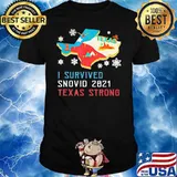 Texas I Survived Snovid 2021 Strong Flag Shirt