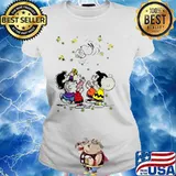 The Snoopy Woodstock And Friends Playing In Vacation 2021 Ladies tee
