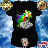 Tiger Irish Shamrock Stay Lucky St Patrick’s Day Ladies tee