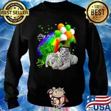 Tiger Irish Shamrock Stay Lucky St Patrick’s Day Sweater