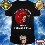 Tribal Native American Born To Be Free And Wild Sunset Unisex