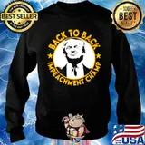 Trump Back To Back Impeachment Champ Retro Sweater