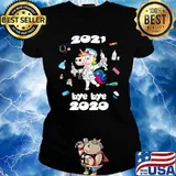 Unicorn Nurse 2021 Bye Bye 2020 Ladies tee