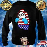 USA United States Boxing Panda Bear Sweater