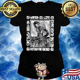 Water Is Life Kill The Blask Snake Defend The Sacaed Ladies tee