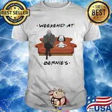 Weekend At Bernie’s Snoopy And Old Man Wear Mask Teacher Life Covid 19 Shirt