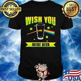 Wish You Were Beer Pink Floyd Rainbow Patrick’s Day Shirt