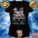 11 Years Of 1D One Direction 2021 2021 Signatures Thanks For The Memories Ladies tee