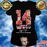 14 Years Of 1984 1998 Michael Jordan Thank You For The Memories Shirt Ladies tee