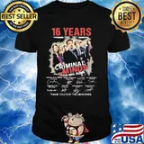 16 Years 2005 2021 Criminal Minds Thank You For The Memories Signature Shirt
