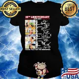 16th Anniversary 2005 2021 Grey’s Anatomy Thank You For The Memories Signatures Ladies tee