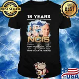 18 Years 2003 2021 Ncis Thank You For The Memories Signature Shirt