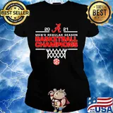 2021 mens regular season basketball champions Alabama Crimson Tide Ladies tee