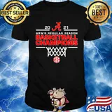 2021 mens regular season basketball champions Alabama Crimson Tide shirt