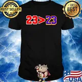 23 Greater Than 23 Jordan Better Than Lebron shirt