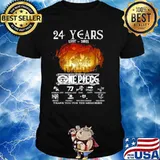 24 Years 1997 2021 One Piece Signatures Thank You For The Memories Shirt