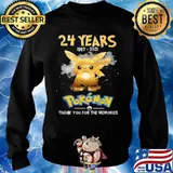 24 Years Of Pokemon 1997 2021 Thank You For The Memories Shirt Sweater