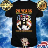 28 Years 1992 2021 Power Superman Thank You For The Memories Shirt
