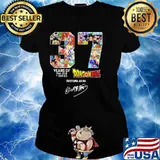 37 Years Of Dragon Ball Signature Shirt Ladies tee