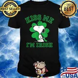 Kiss Me I’m Irish Smak Snoopy Patricks Day shirt