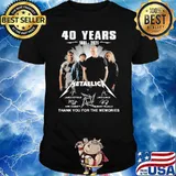 40 Years 1981 2021 Metallic Thank You For The Memories Shirt