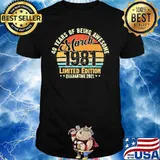40 Years Old Vintage March 1981 40Th Birthday Awesome Limitted Edition Quarantine 2021 Vintage Shirt