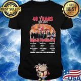46 Years 1975 2021 Iron Maiden Thank You For The Memories Signature Shirt