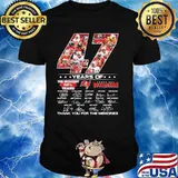 47 Years Of Tampa Bay Buccaneers Thank You For The Memories Signature Shirt