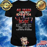 48 Years 1973 2021 Of AC DC Band Signatures Thanks For The Memories shirt