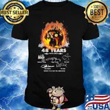 48 Years Of AcDc 1973 2021 Thank You For The Memories Signature Shirt