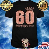 60 Years Old 60th Birthday Queen 60 Fabulous shirt