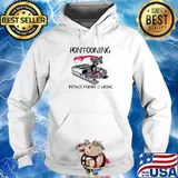 PONTOONING CAT BECAUSE MURDER IS WRONG BLACK CAT SHIRT Hoodie