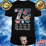 75 Years Of The Createst Teams Philadelphia 76ers Thank You For The Memories Shirt