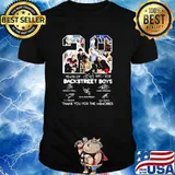 28 years of 1993 2021 backstreet boys thank you for the memories signature shirt