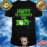 HAPPY ST PATRICKS DAY 2021 TOILET PAPER WITH ELF FACE MASK DABBING SHIRT