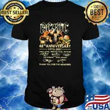AC DC 48th anniversary 1973 2021 thank you for the memories signature shirt