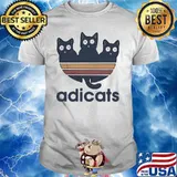 Adicats Cat Adidas Logo Vintage Shirt