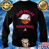 Alabama Crimson Tide blue collar basketball Sweater