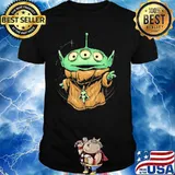 Alien Monster In Baby Yoda Shirt
