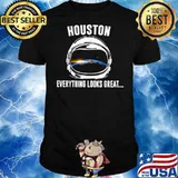 Astronaut Space Helmet Sunrise Earth Everything Looks Great shirt