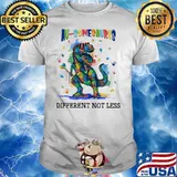 Au-Somesaurus Different Not Less Autism Shirt