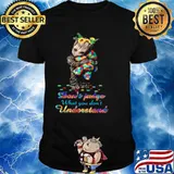 Baby Groot Hug Autism Teddy Bear Dont Judge What You Dont Understand shirt