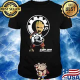 Baby Groot Hug Can Am Spyder Brp Logo Shirt