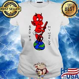 Baby Satan Bad To My World Ladies tee